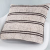 Striped Beige Kilim Pillow Cover 20x20 9188