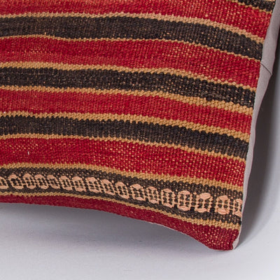 Striped Multiple Color Kilim Pillow Cover 16x16 7912